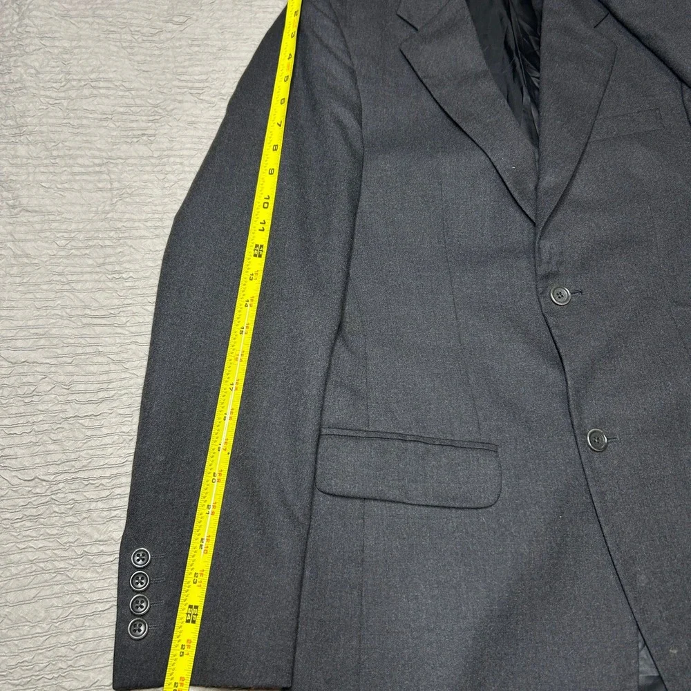 Banana Republic Mens 40R Wool Blazer Charcoal Gray 2 Button Sport Coat Jacket